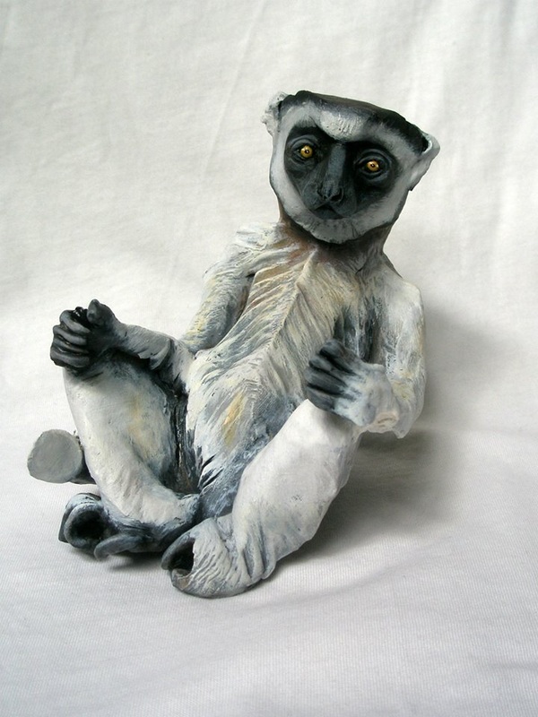 Sifaka Lemur Sculpture