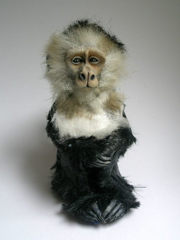 Capuchin Monkey Sculpture